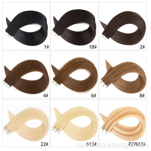 2019 Top Selling Russian Human Tape In Hair Extensions 100% Human Hair, Double Sided Remy Skin Weft Tape In Hair
